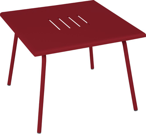 Visuel 1 du produit Table basse Monceau carrée coloris vert en acier Fermob - 57 x 57 cm
