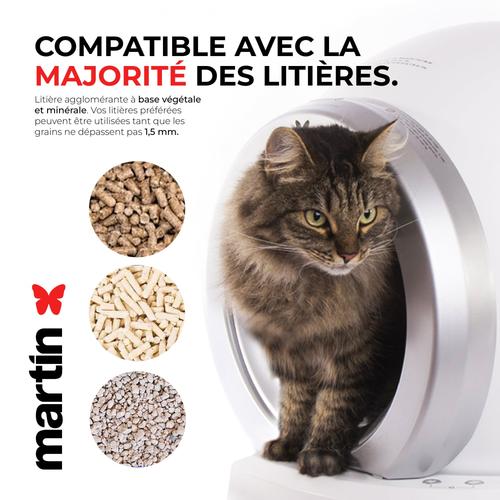 Visuel 7 du produit Maison de toilette automatique pour chat coloris blanc Martin Sellier - 65 litres