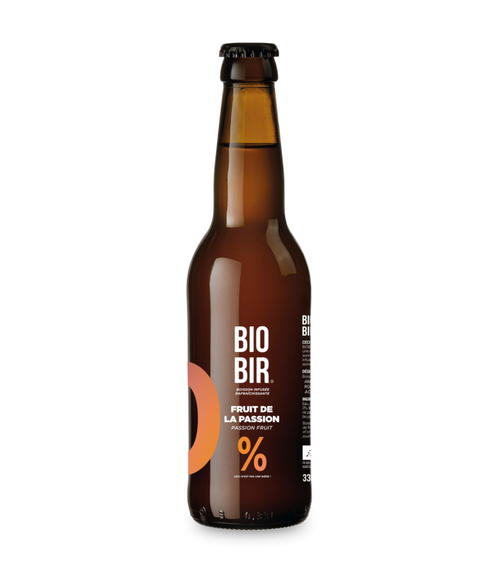 Visuel 1 du produit Bière sans alcool bio Biobir blonde Fruit de la Passion - 330 ml