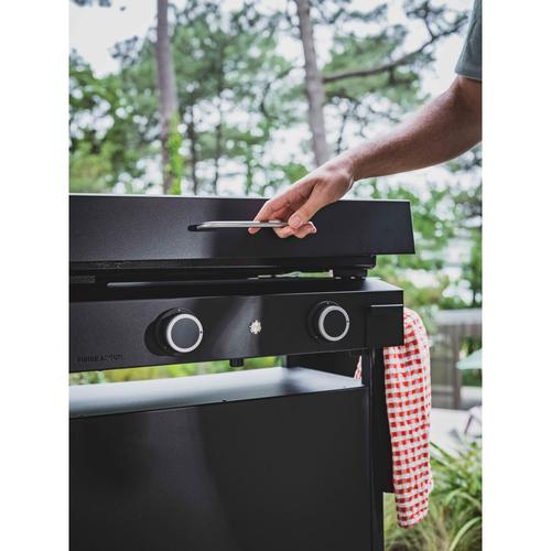 Visuel 3 du produit Capot pour barbecue Origin 60 coloris noir en acier Forge Adour Origin - 63,2 x 48,5 x 11,9 cm