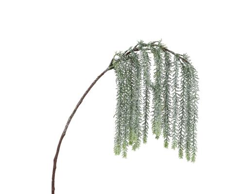Visuel 1 du produit Tige artificielle chute givrée vert et blanc - 15 x 9 x 10 cm