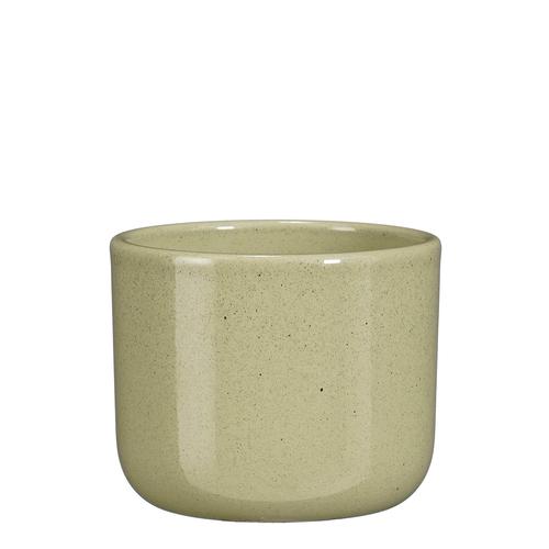 Visuel 1 du produit Pot rond coloris vert en céramique Fedor Mica Decorations - 10,5 x Ø 12,5 cm