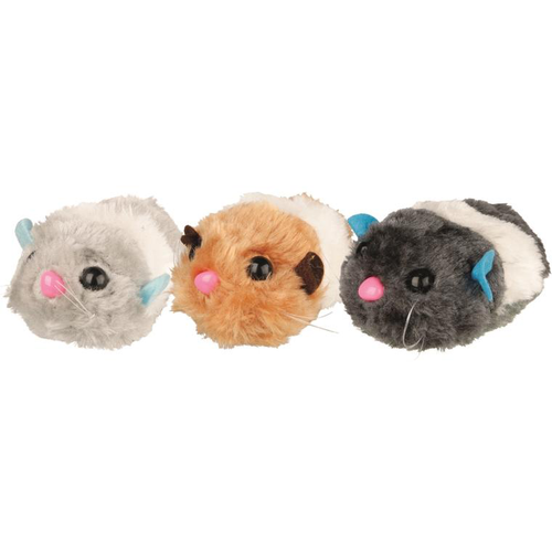 Visuel 1 du produit Jouet en peluche frétillant à remonter Trixie Souris - 8 cm