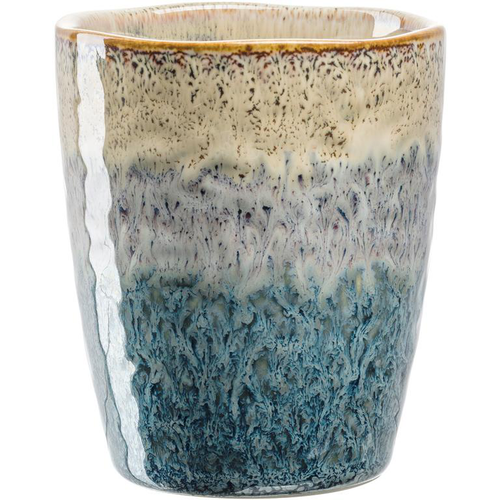 Visuel 1 du produit Gobelet Matera beige/gris/bleu Matera - Ø 8 x H.10 cm