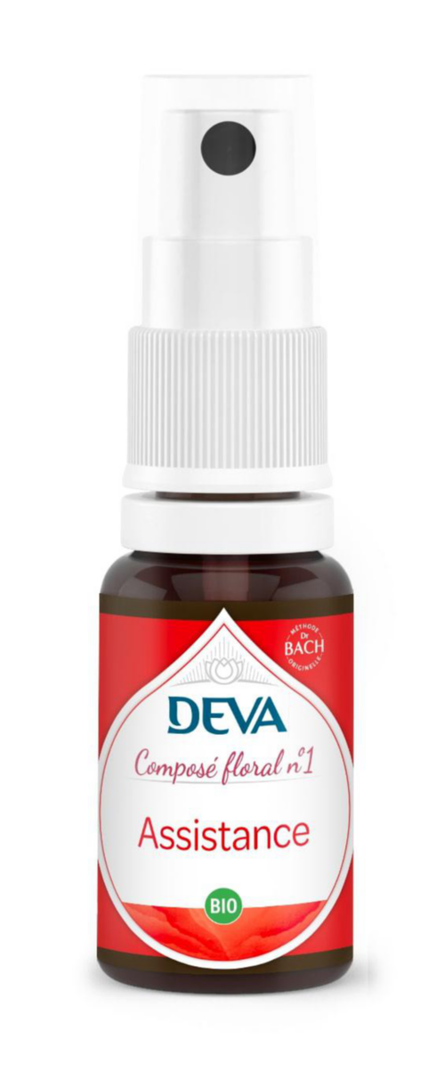 Visuel 1 du produit Complément alimentaire composé floral assistance bio Deva - spray 15 ml