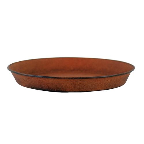 Visuel 1 du produit Soucoupe coloris brun antique mat Poterie du Bousquet Reb - Ø 21 x H 3 cm