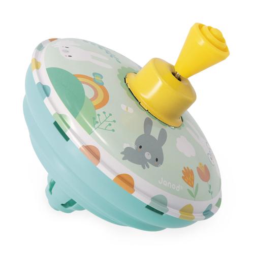 Visuel 2 du produit Toupie métal à motif lapins Janod