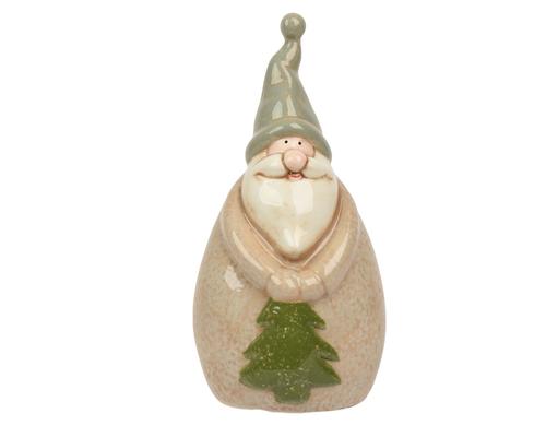 Visuel 1 du produit Père Noël à poser en dolomite beige antique - 9,4 x 7,8 cm