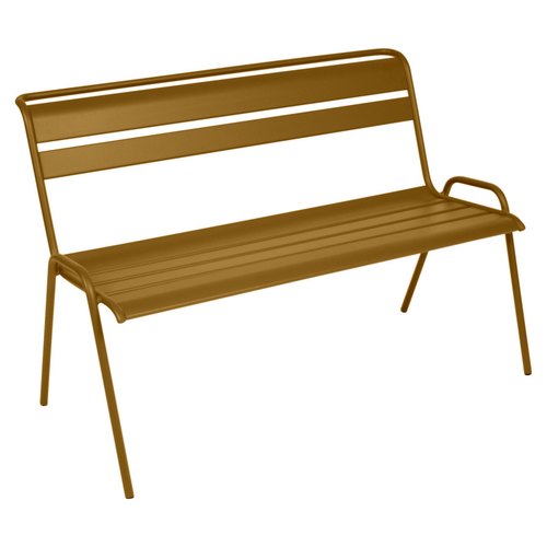 Visuel 1 du produit Banc Monceau coloris marron en acier Fermob - 116 x 60 cm