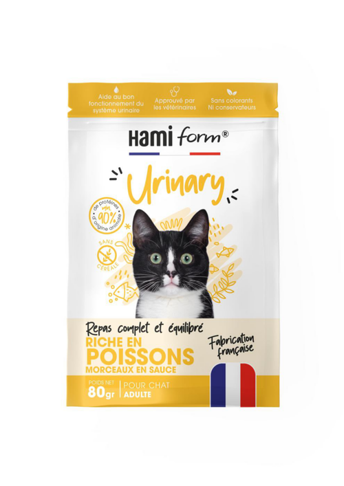 Visuel 1 du produit Alimentation complète pour chat poisson troubles urinaires HamiForm Urinary - pochon de 80 g