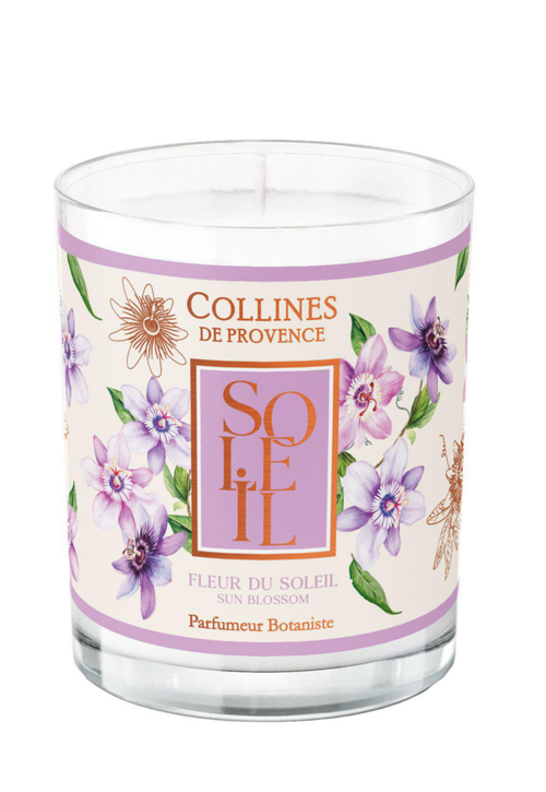 Visuel 1 du produit Bougie parfumée cire végétale senteur fleur du soleil Collines de Provence - 180 g