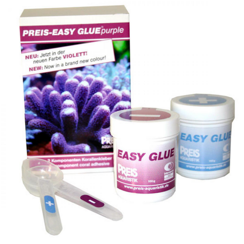 Visuel 1 du produit Colle à coraux easy glue purple, PREIS AQUARISTIK - 2x100g