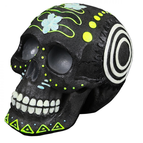 Visuel 1 du produit Décoration aquarium Dia De los Muertos en résine, AQUA DELLA - 16,7x11,7x13,2cm