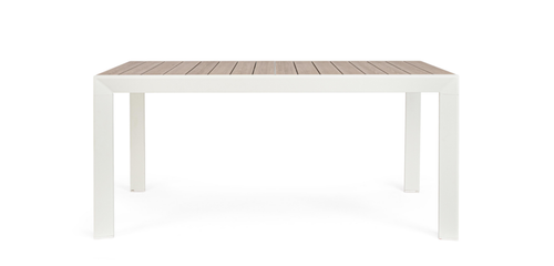 Visuel 3 du produit Table Calla avec allonges coloris blanc en aluminium - 160/240 x 100 cm