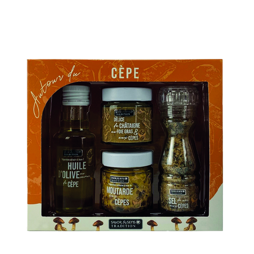 Visuel 1 du produit Coffret autour du cèpe Savor et Sens - 400 g