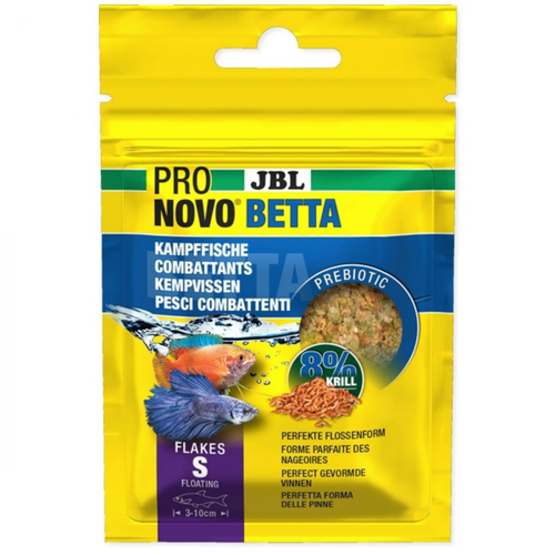 Visuel 1 du produit Alimentation spécialisée pour poissons Betta, sans gluten, JBL ProNovo - 6g/20ml