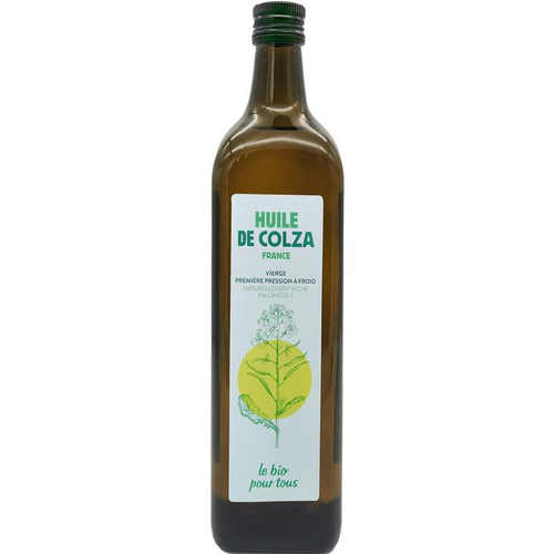 Visuel 1 du produit Huile de colza vierge bio Bio pour tous - 1L