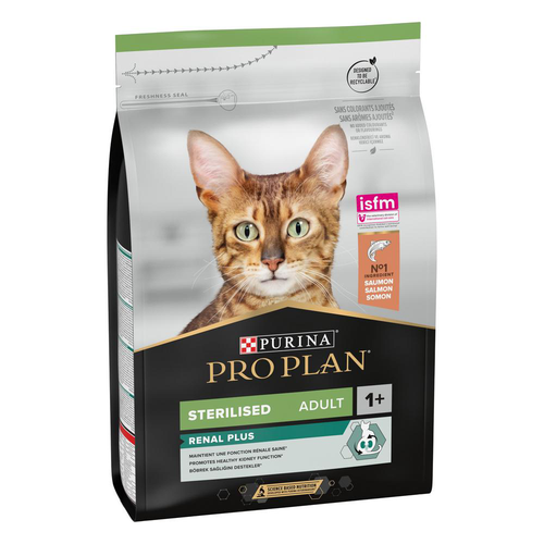 Visuel 1 du produit Croquette pour chat adulte stérilisé au saumon et thon Pro Plan - 3 kg