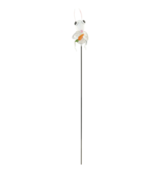 Visuel 1 du produit Pique solaire 4 Led en métal et plastique Luxform Lapin - 67 cm