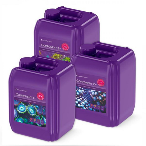 Visuel 2 du produit Composants aquariophiles 1+, 2+, 3+ bio AQUAFOREST - lot de 3 x 5L