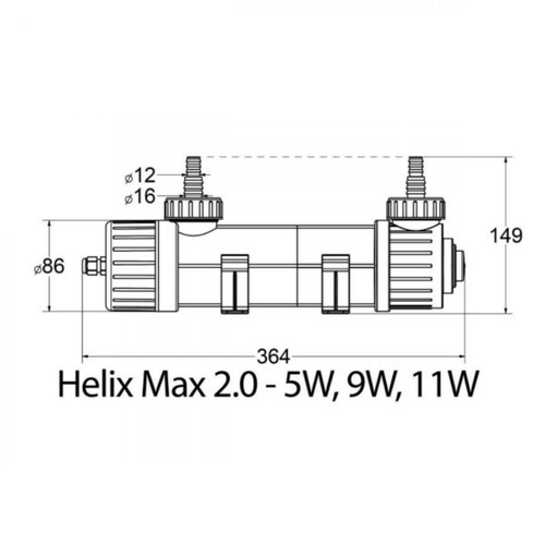 Visuel 6 du produit Filtre UV pour aquarium 5W, efficace - AQUA MEDIC Helix Max 2.0