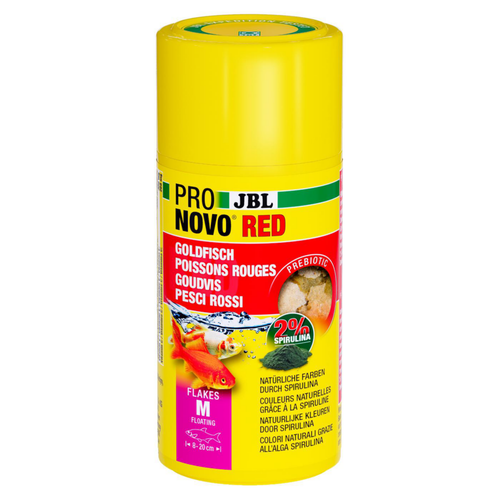 Visuel 1 du produit Aliment en flocons pour poisons rouges JBL Pronovo red flakes M – 100 ml