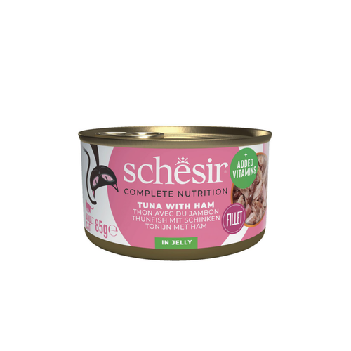 Visuel 1 du produit Alimentation humide pour chat thon jambon gelée Schesir - 85 g