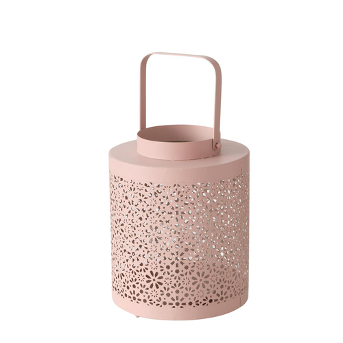 Visuel 1 du produit Photophore Yelda coloris beige en métal - 22 x 20 x 25 cm