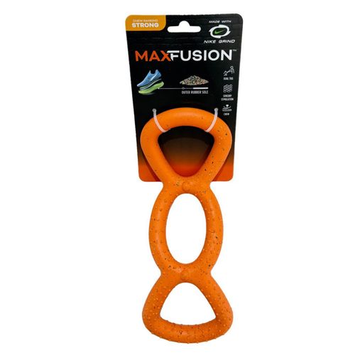 Visuel 2 du produit Jouet pour chien en caoutchouc naturel et Nike Grind coloris orange tug à mâcher Max Fusion - Taille XL