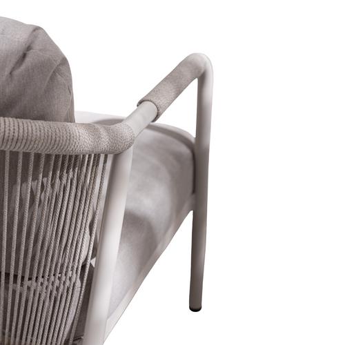 Visuel 8 du produit Salon bas crème en aluminium et corde Bizzotto Miravet