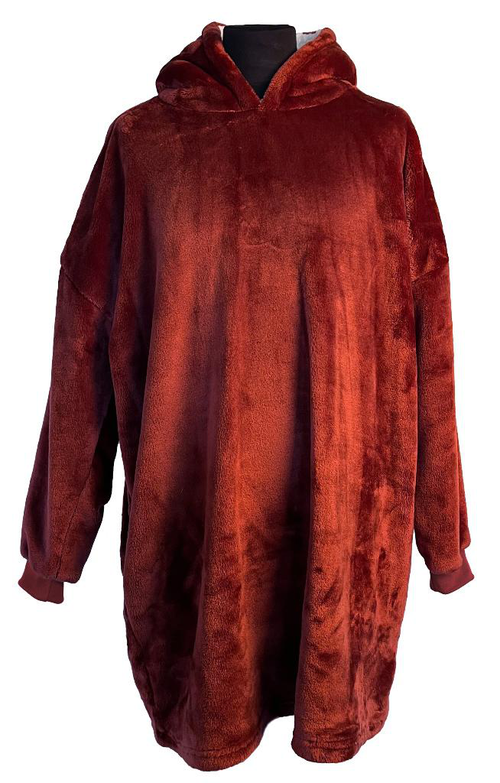 Visuel 3 du produit Sweatplaid géranium en polyester avec poche Tender - 76 x 89 cm