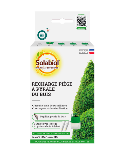 Visuel 1 du produit Recharge pour piège à pyrale du buis Solabiol - 2 seringues
