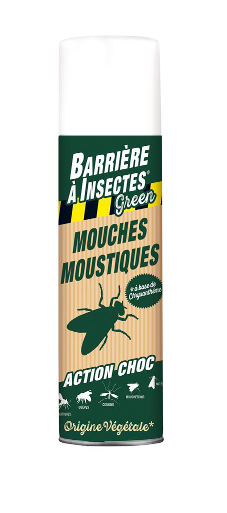 Visuel 1 du produit Aérosol anti-mouches et moustiques Action Choc Barrière à insectes - 400 ml