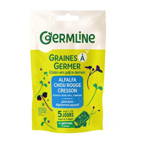 Visuel 1 du produit Graines à germer bio alfa, cresson, chou rouge - 150 g