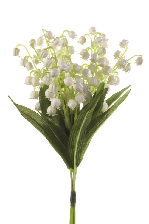 Visuel 1 du produit Muguet artificiel blanc en botte x3 - Ø 15 x 25 cm