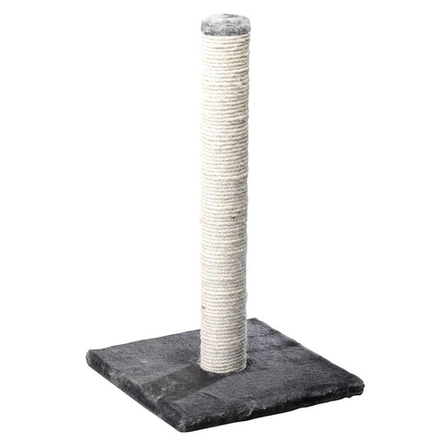 Visuel 1 du produit Arbre à chat avec griffoir coloris gris et blanc Classic Eco Stamp gris et blanc - 62 cm