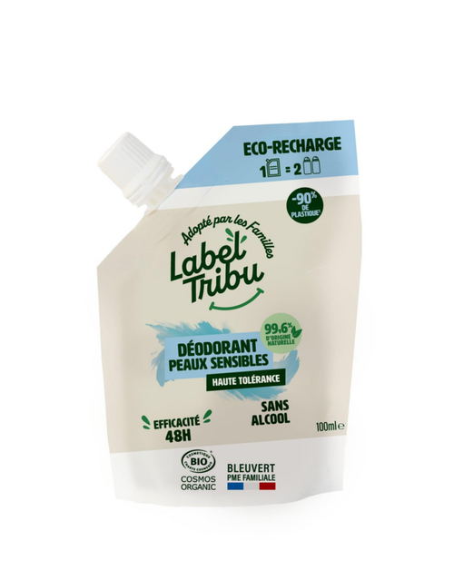 Visuel 1 du produit Recharge de déodorant peau sensibles bio Label Tribu - 100 ml