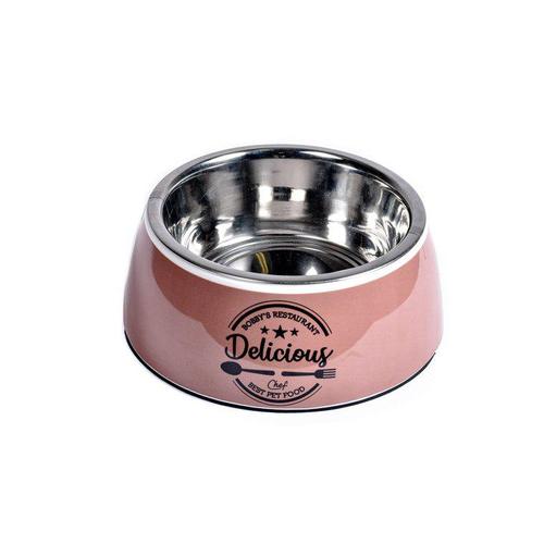 Visuel 1 du produit Gamelle pour chien coloris rose en mélamine Bobby Delicious – Taille S