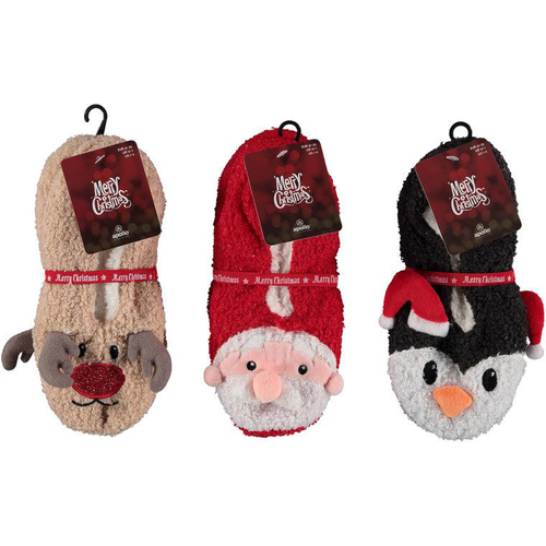 Visuel 1 du produit Ballerines de Noël fantaisie pour enfant intérieur fourrure