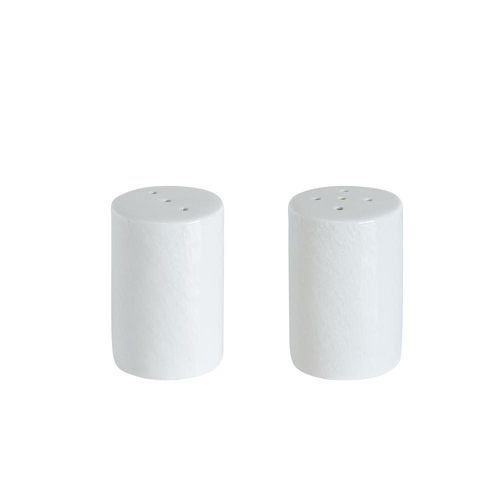 Visuel 1 du produit Salière et poivrière en porcelaine blanche Ecume - H 6 cm