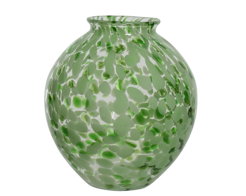 Visuel 1 du produit Vase moucheté en verre multicolore - Ø 20,5 x H 25 cm