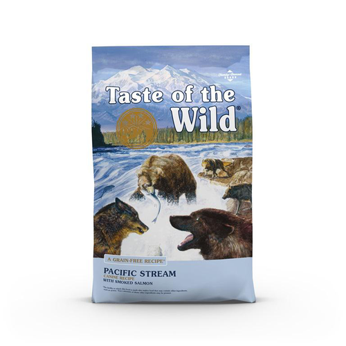 Visuel 1 du produit Croquettes pour chien adulte sans céréales saumon Taste of the Wild Pacific Stream - 5,6 kg