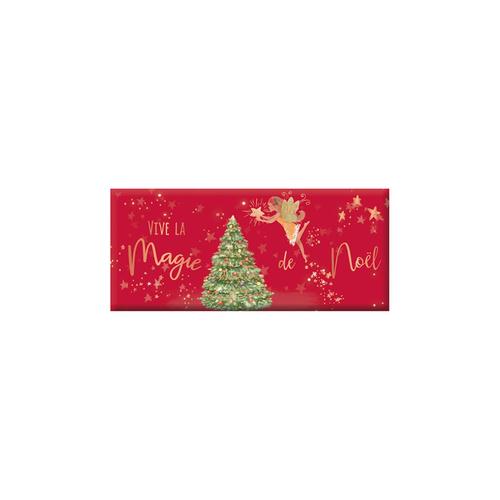 Visuel 1 du produit Mini tablette de chocolat de Noël Art Grafik « Vive la Magie de Noël » - 30 g