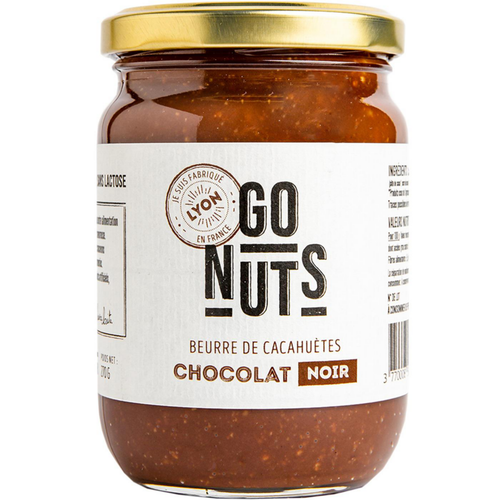 Visuel 1 du produit Beurre de cacahuètes chocolat noir bio Go nuts - 270 g