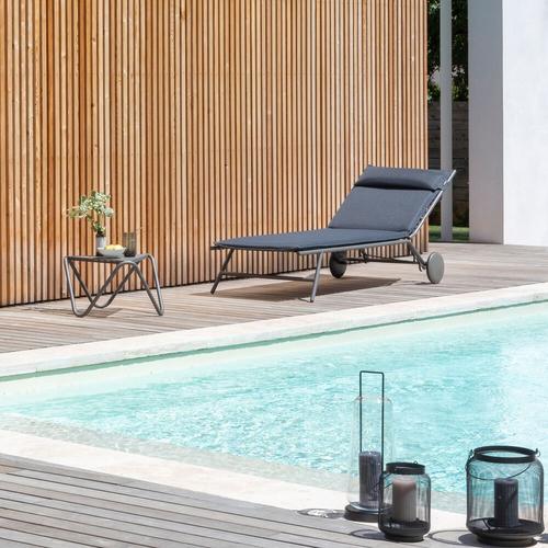 Visuel 5 du produit Bain de soleil Miami II Lafuma coloris gris structure en acier et matelassé BeComfort® - 77 x 184 x 76 cm