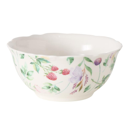 Visuel 1 du produit Bol à céréales en new bone vert et rose Fantasy - Ø 14 x H 6,5 x cm