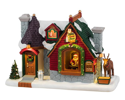 Visuel 1 du produit Bâtiment éclairé Lemax Santa’s wonderland Santa’s snack shack