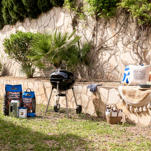 Visuel 9 du produit Barbecue charbon Kettle Premium coloris noir en acier Napoléon - 112 x 50 x 93 cm