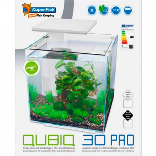 Visuel 2 du produit Aquarium équipé blanc, SUPERFISH Qubiq 30 PRO - 30L