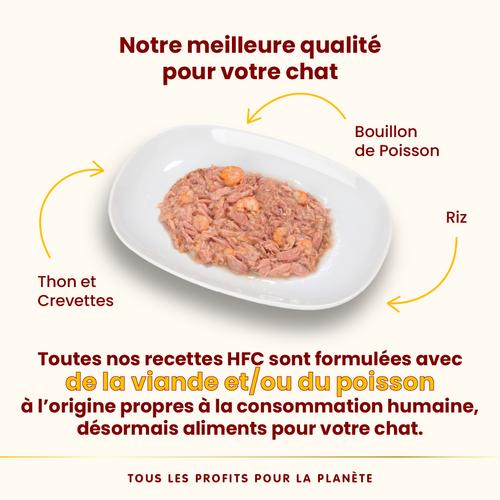 Visuel 3 du produit Pâtée pour chat HFC Natural au thon et crevettes Almo Nature - 70 g
